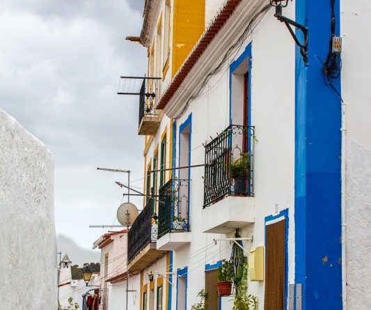 Back Street In Mertola by Naomi Ward