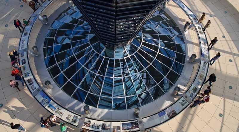 Reflections at the Reichstag, Germany by Brian Jones